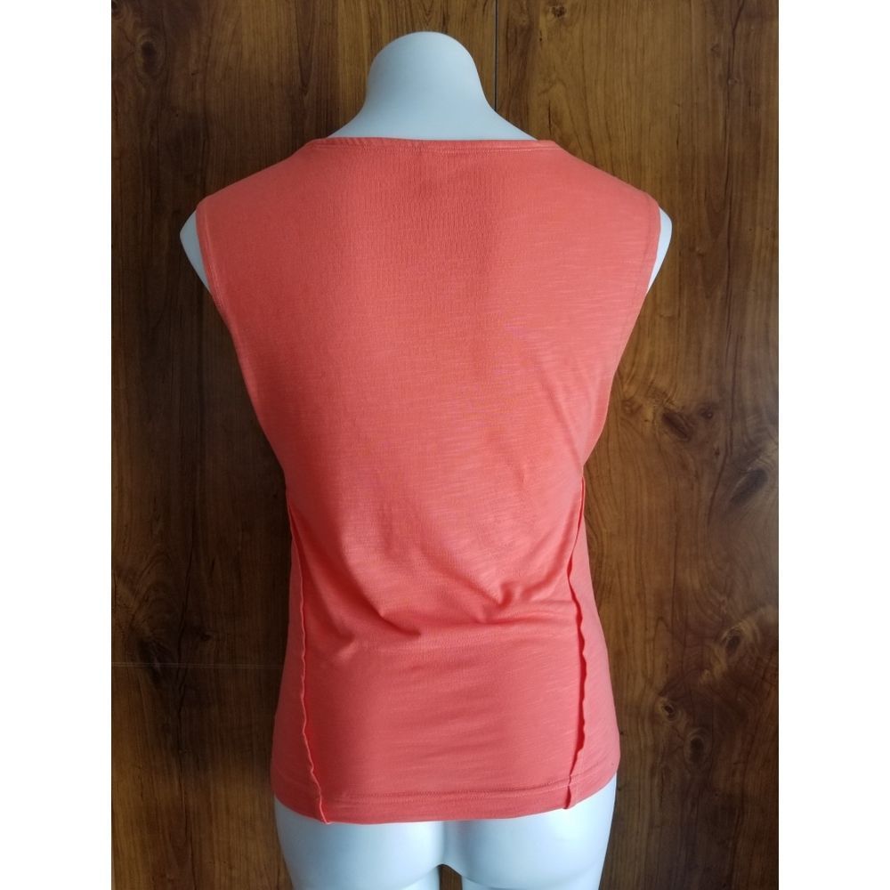 Lucy Savasana Coral Sleeveless Tee - Picture 3 of 5